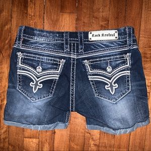 Upcycled Rock Revival Shorts